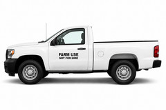 Farm Use Not For Hire Decal Truck Door Vinyl Sticker Farm Vehicle Lettering