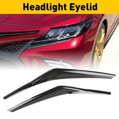 1/2Headlight Eyelid Trim Cover Eyebrows For Toyota Camry SE XSE XLE 2018-20 N