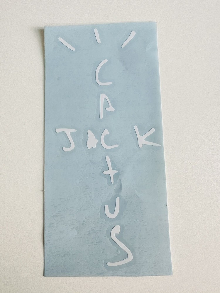 Travis Scott Cactus Jack White Car Window Sticker Decal Vinyl 6*3.5 Inches