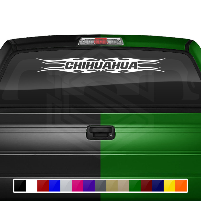 #113 CHIHUAHUA Mexico CHH Decal Sticker Windshield Window Vinyl Graphic Troca