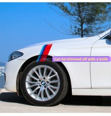 One Pair Sport Stripe Decals Stickers Auto Racing Car Universal Hash Side Fender
