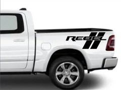 Rebel with Slashes Bedside Decals, Set Of 2. , 23″x9.5″, Vinyl window decal