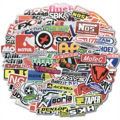 100PCS JDM Stickers Pack Car Motorcycle Racing Motocross Helmet Waterproof Decal
