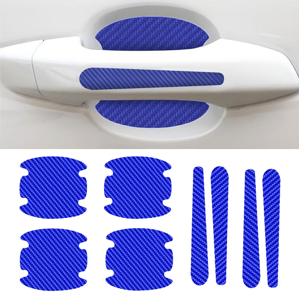 8PCS Car Door Handle Bowl Protector Cover Anti Scratch Sticker Accessories Trims