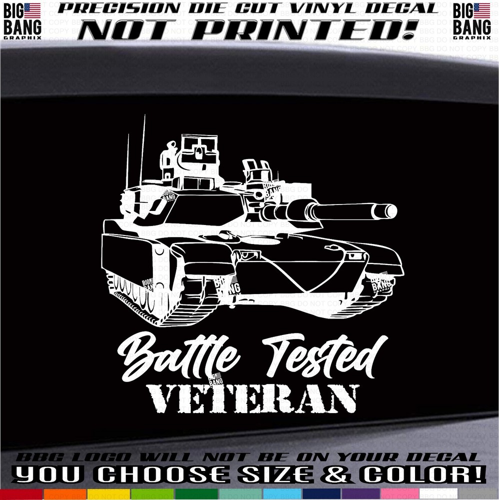 US Military Veteran Retired Tank Driver Vinyl Decal Sticker Serviceman Family