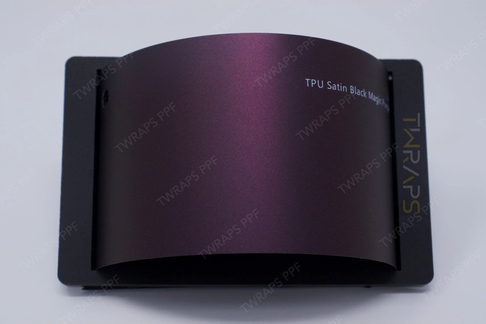 Satin Black Magic Purple Color PPF