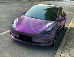 PET Glazed Arctic Shard Gray Purple Car Vehicle Vinyl Wrap Decal Sticker Sheet
