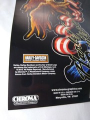 Chroma Stick Onz Harley Davidson 2012 Eagle Ribbon Logo Stickers Auto Truck