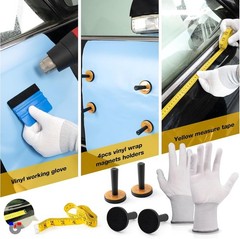 Car Wrap Tool Kit for Effortless Window Tinting: Heat Gun, Squeegee & Scraper