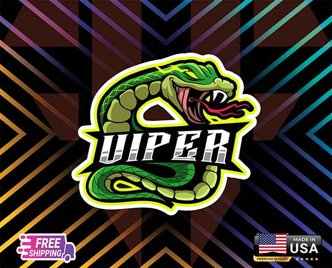 VIPER SNAKE ANIMAL STICKER.CAR, WINDOWN,LAPTOP,ETC LAMINATED 6YEARS+FREESTICKER
