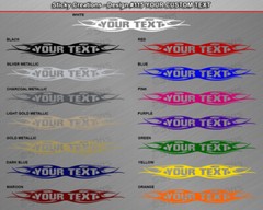 Design #115 Customized Decal Sticker Vinyl Graphic Windshield Window Tribal Car