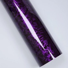 Car Carbon Fiber Film Glossy Forged Carbon Fiber Vinyl Foil Wrap Glossy Purple