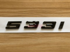 Gloss Black 3D ABS Letters Trunk 533i Emblem Rear Badge for BMW 2017-2022 533i