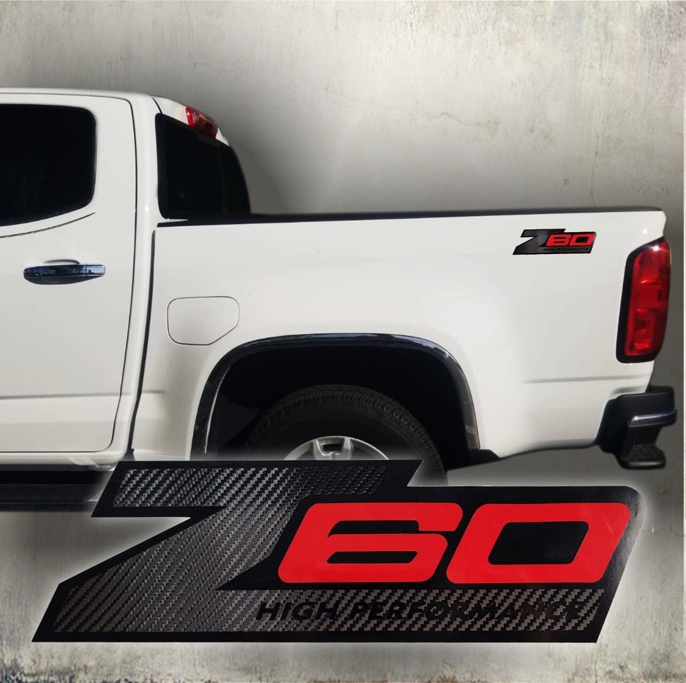 Z60 stickers decal High Performance truck carbon fiber cut (SET)