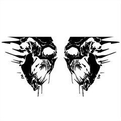 2Pcs Skull Sticker Decor Vinyl Graphic Decals For Car Body Tailgate Accessories
