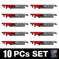 TRD OFF ROAD Racing Development Stickers Decal 10 PCs Set Tacoma Tundra 4Runner