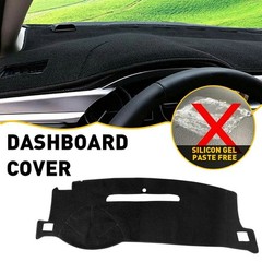 1/2Set Black Pad Mat Dash Dashboard Cover For 2007-2014 Chevy Tahoe/Suburban/Ava