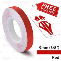 RED 9mm 3/8″ Roll PIN STRIPE PinStriping Trim Body Line TAPE Decal Vinyl Sticker