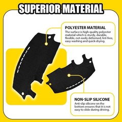 Dashboard Protector Cover Mat For Volkswagen VW Beetle 98-10 Black Dashmat 1-5X