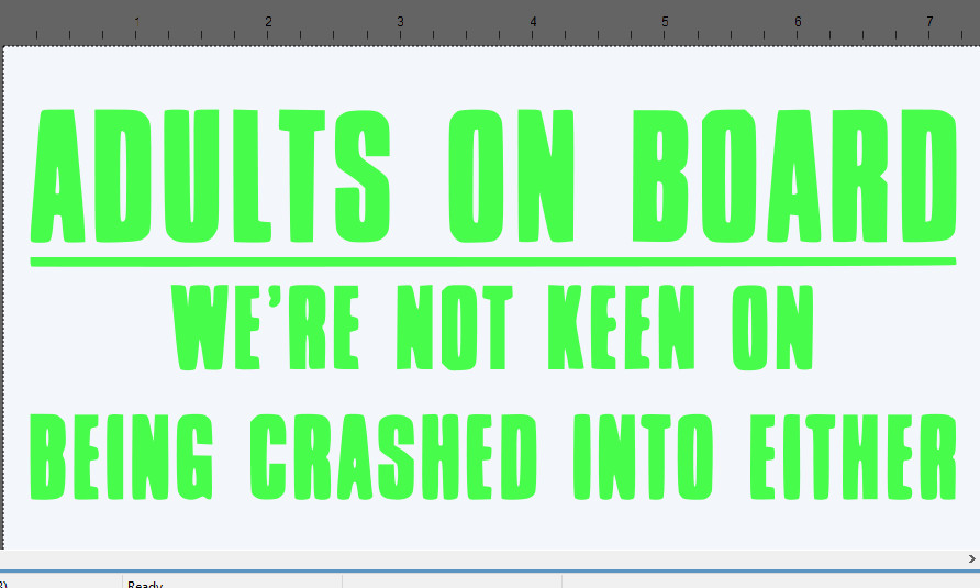 Adults On Board vinyl decal car truck laptop funny sticker sayings 7 inch New