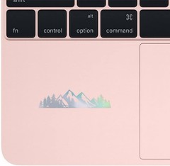 Waterproof Hologram Mountain Tree Decals – Peel and Stick Set of 2 for DIY Craft