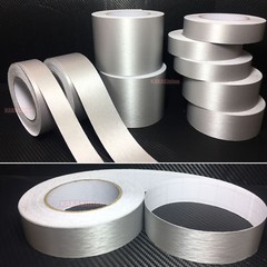 2inch W Silver Metal Matte Brushed Car Phone ALUMINUM Vinyl Wrap Sticker Tape AB