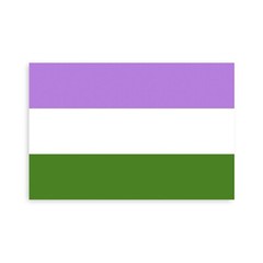 Genderqueer Pride Flag Sticker – [4” x 6”]