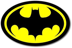 Diecut Vinyl BATMAN LOGO Decal Sticker Comic Dark Knight Colored 1989