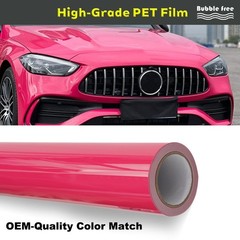 5FTx50FT PET Gloss Crystal Beetroot Purple Vinyl Wrap Self-Adhesive Air Release