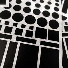 High Quality Light Dimming Stickers Light Dimming Stickers PVC Black 8x4inch