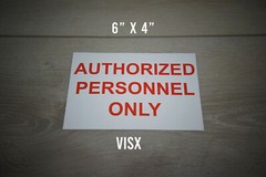 Authorized Personnel Only Sticker Decal Store Business Front Glass Door