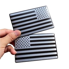 Metal car sticker, American flag car logo, waterproof and sunscreen
