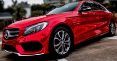 12″ x 60″ Red Chrome Mirror Vinyl Film Wrap Sticker Decal Stretchable 1ft x 5ft