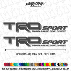 TRD SPORT Decals Set for 95-11 Toyota Tacoma Tundra SR5 Truck Bedside Stickers