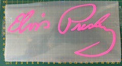 STICKER INDOOR OUTDOOR ELVIS PRESLEY SIGNATURE CAR TRUCK HOME WALL GLASS NEW WOW