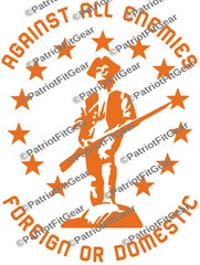 Against All Enemies,Foreign Or Domestic,Molon Labe,2A,Gun Rights,Vinyl Decal