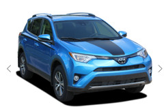 Fits Toyota RAV 4 Bonnet Stripe Graphics Any Year Decals Stickers 1