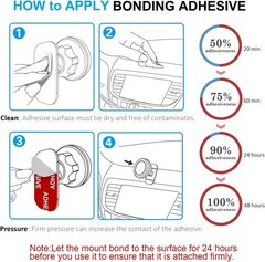 Universal Fit 9-Pcs Sticky Adhesive for Stronger Car Mounts & Accessories