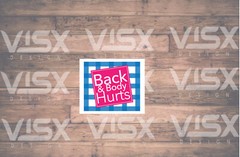 Back and Body Hurts Vinyl Sticker Joke Sarcastic Laptop Hard Hat Laptop Funny
