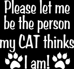 Please let me be the Person My CaT Thinks Window Decal Bumper Sticker US Seller