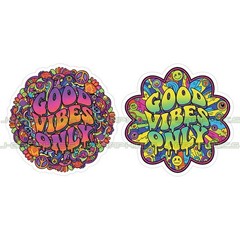 Good Vibes Only Vinyl Decal Sticker 2 Pack C