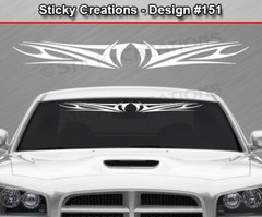 #151 TRIBAL ACCENT Decal Sticker Windshield Window Vinyl Banner Design Car SUV