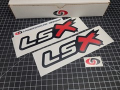 LSX Decals (2pk) Performance Racing Engine Accent Stickers LS1 LS6 LS2 LS3 LS7