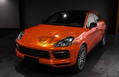 ESSMO PET Super Gloss Metallic Molten Orange Vehicle Vinyl Wrap Decal Like Paint