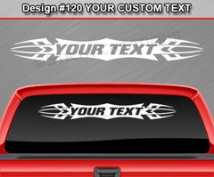 Design #120 Customized Decal Sticker Vinyl Graphic Windshield Window Tribal Car