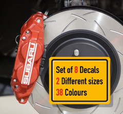 8 x Subie Hawkeyes WRX 2006-2007 (Different Style) Brake Caliper Decal