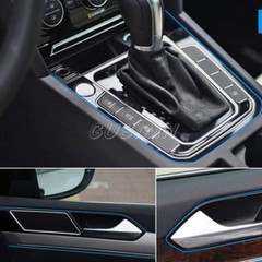 5M Car Interior Door Gap Panel Edge Line Molding Trim Strip Insert Decorate Red