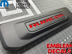 Jeep Wrangler RUBICON JK Plate Filler Decals 2013 2014 2015 2016 2017 2018