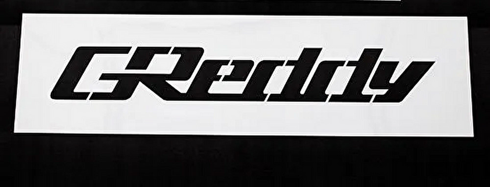 TRUST GReddy Logo Stencil Large Logo Size 570 x 80mm PET 18001984