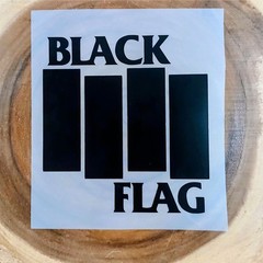 Black Flag 5 inch Vinyl Decal Punk Rock Band Sticker for Car Window Laptop Gear